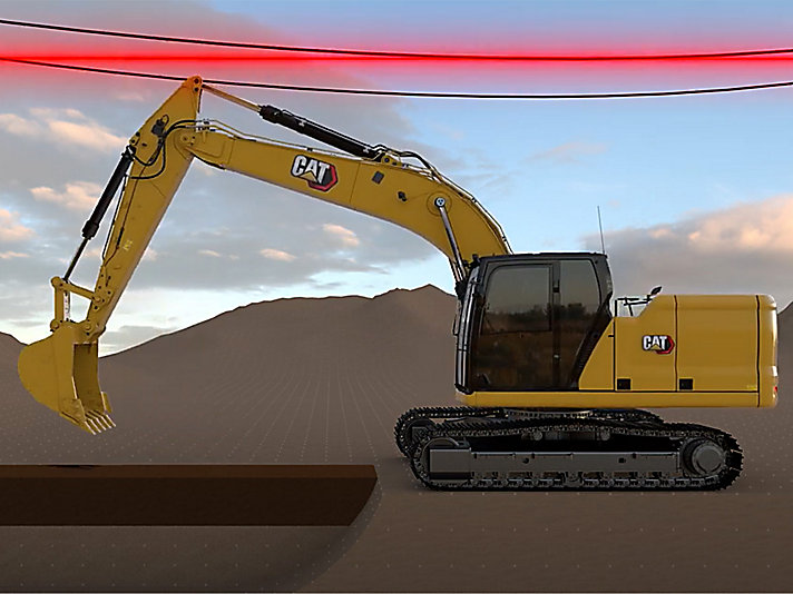 Cat® 2D E-Fence for Excavators